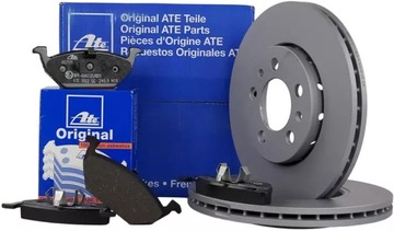 Ate диски перед 256mm + гальмівні колодки seat cordoba ibiza фото №1