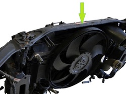 Mercedes clk 209 рестайлінг pas переднє підсилювач верх фото №1