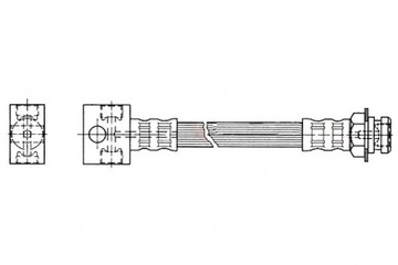 Trw шланг гальмівний elast. jeep cherokee grand c фото №1