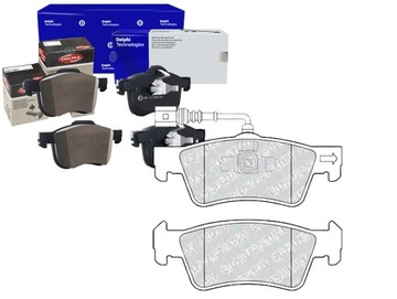 Комплект гальмівні колодки гальмівних delphi 13o46o72472 130 фото №1