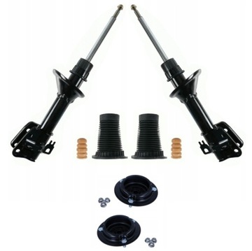 Амортизаторы зад защитные накладки + подушки land rover freelander i фото №1