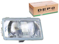 Фара h4 механічний колір вкладиш: срібний rena фото №1