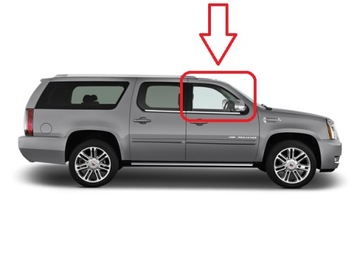 Cadillac escalade 07-14 скло бокова двері передніх правих оригінал oem фото №1