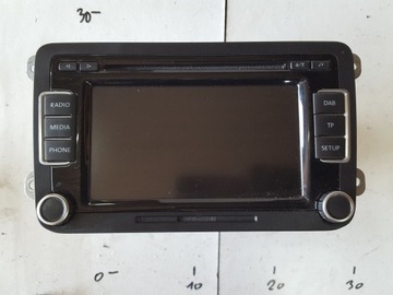 Vw tiguan i 5n 06-15r радіо cd radiodtwarzacz 3c8035195a фото №1