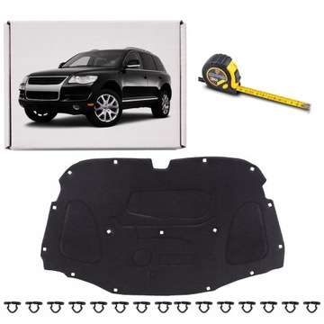 Шумоизоляция капота 7l6863835b + клипсы volkswagen touareg i 7l 2003-2010 фото №1