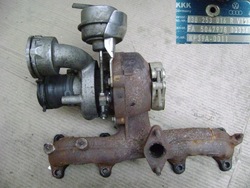 Турбіна турбонагнітач vw audi 1.9 tdi 038253016r фото №1