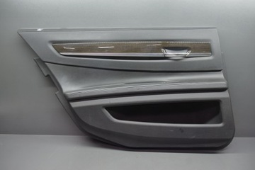 Обивка дверь левый зад боковина дверь bmw 7 f02 кожа чёрная фото №1