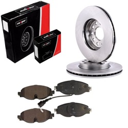 Диски+ тормозные колодки перед vw golf sportsvan vii 14- фото №1