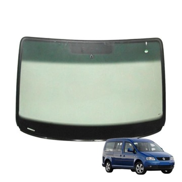 Стекло лобовое vw caddy 2004-15 зелёная з антенна оригинальный номер 2k1845100m фото №1