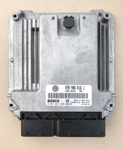 Блок керування комп'ютер двигуна vw t5 2.5 tdi 070906016j 0281011266 фото №1
