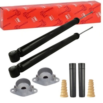 Trw амортизатори зад + захисні накладки відбійники подушки ford c -max focus ii mk2 hb фото №1