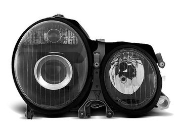 Лампи фари mercedes w210 e-klasa 99-02 чорний фото №1