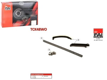 Набір ланцюга розподільний вал smart city 0.6 98-04 bez kół i прокладок fai фото №1