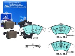 Ate комплект тормозные колодки тормозных 54201020 54201620 фото №1