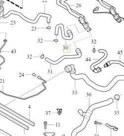 Volvo s80 v70 xc70 шланг шланг нагрівача 2,0 2,4 фото №1