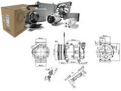 Компресор кондиціонера renault clio ii 2.0 02.00-06.09 nissens фото №1