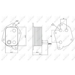 Радиаторов масла nrf 31159 фото №1