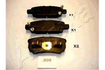 Гальмівні колодки гальмівні dodge caliber 1.8 ashika фото №1