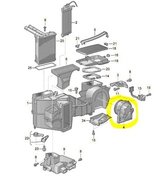 Vw passat b5 повітродувка інтер'єру 8d1819021a фото №1