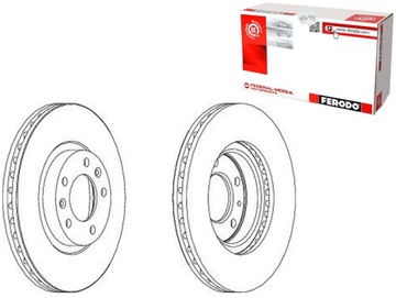 Комплект диск тормозных [ferodo] фото №1