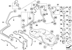 Шланг dopływu/odpływu топлива 16116752840 bmw e65 фото №1