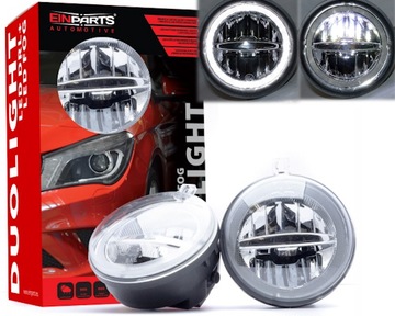 2w1 drl дневные led+ противотуманные фары jeep cherokee kj fl фото №1