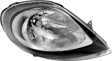 Фара l h4, електричний, bez двигуна, колір вкладиш: хромований фото №1