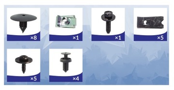 Застібки колісна арка renault megane ii scenic ii набір фото №1