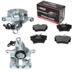 2x зажимы тормозные зад + тормозные колодки opel vivaro renault trafic набор ! фото №1