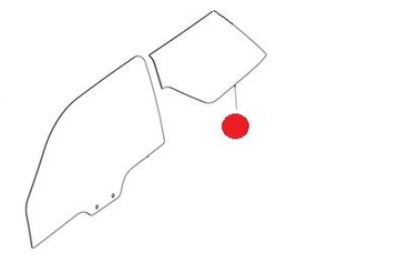 Скло ліва зад ligier js50 v2 js50 v3 фото №1