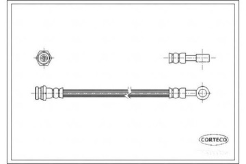 Corteco шланг гальмівний гнучкий фото №1