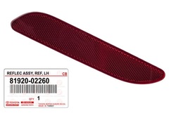 Toyota auris 15-18 отражатель лампа отражающая зад левый 8192002260 оригинал фото №1