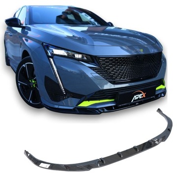 Спойлер бампера спліттер накладка peugeot 308 gt mk3 хетчбек sw 2021- фото №1