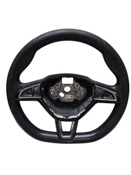 Руль мультифункция кожа skoda octavia iii superb fabia 5e0419091as фото №1