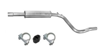 Глушитель средний vw caddy ii 1,9tdi/sdi фото №1