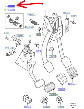 Педаль тормоза ford focus mk1 1999-2005 фото №1