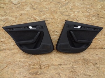 Левая правая обивка дверь зад алькантара a4 b8 фото №1