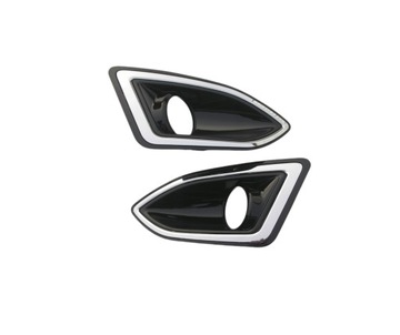 Ford edge 2015- решітка галоген права ліва + хром фото №1