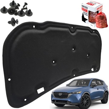 Mazda cx-5 шумоизоляция капота шумоизоляция подкладка 2 17-23 + клипсы противоугонный фото №1