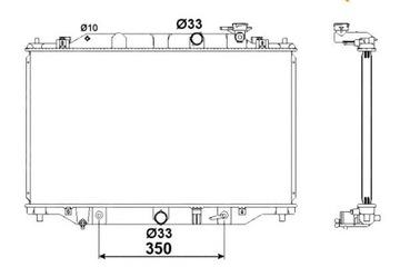 Радиаторов двигателя nrf sh0215200a 68532 фото №1
