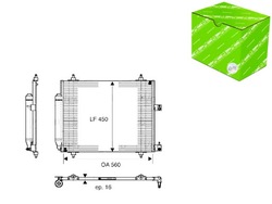 Конденсатор кондиціонера citroen c8 jumpy fiat ulysse lancia phedra фото №1