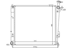 Радіаторів двигуна води nissens +подарунки фото №1