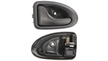 Ручка двері передніх внутрішня чорна ліва dacia logan 04-13 фото №1