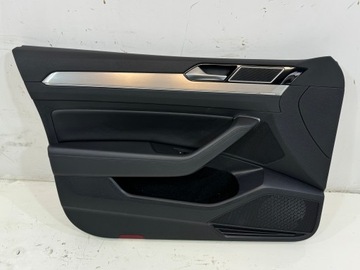 Боковина дверь левый перед vw passat b8 led ambiente кожа ! uk ! фото №1