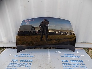 Капот крышка двигателя citroen berlingo b9 peugeot partner 3 iii 2008- фото №1