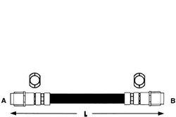 Шланг тормозной lpr 1684280235 a hos3211 8362120 фото №1