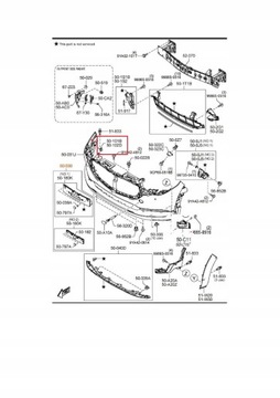 Оригінальний номер заглушка бампера перед ліва mazda cx-30 фото №1