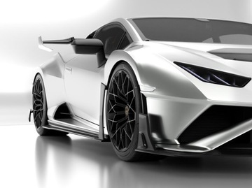 Спліттер передньої бампера lamborghini huracan sto фото №1