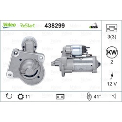 Стартер valeo 438299 фото №1