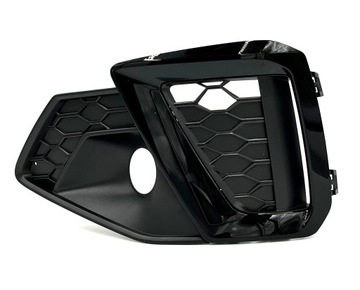 Решётка заглушка бампера левая audi a4 b9 рестайлинг s-line 19-23r фото №1